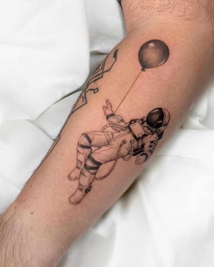 Astronaut tattoos for your arm