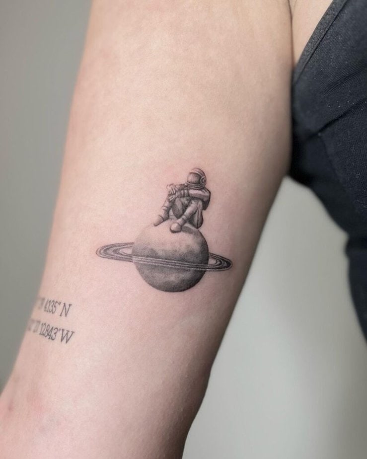 Tatuaggi di astronauti per il braccio