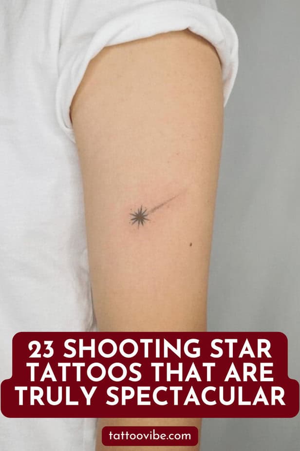23 tatuaggi con stelle cadenti davvero spettacolari