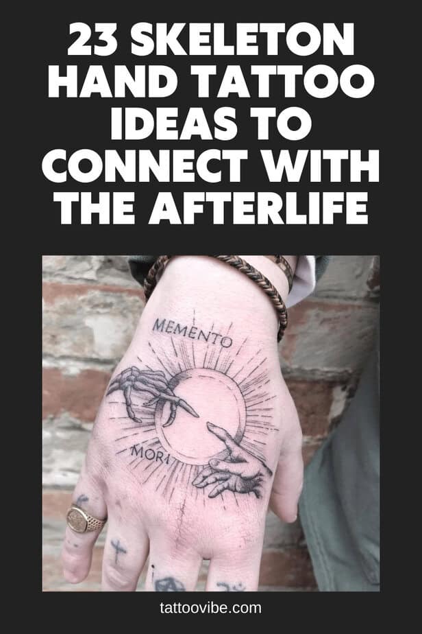 23 idee di tatuaggio di scheletri sulla mano per entrare in contatto con l'aldilà