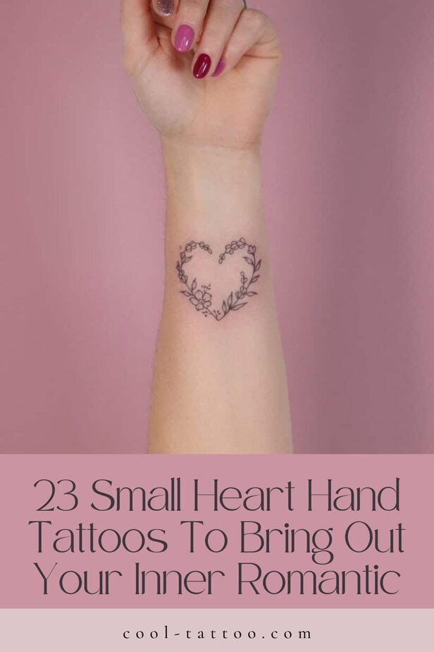 23 tatuaggi a forma di piccolo cuore per far emergere il romantico che è in voi