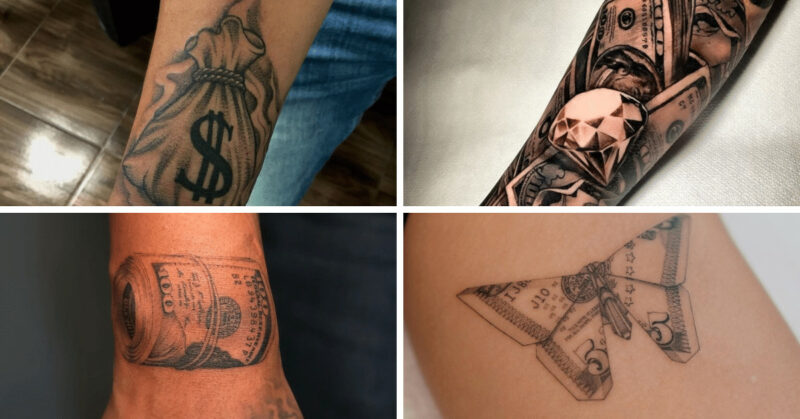 23 high quality money tattoo ideas for prosperity