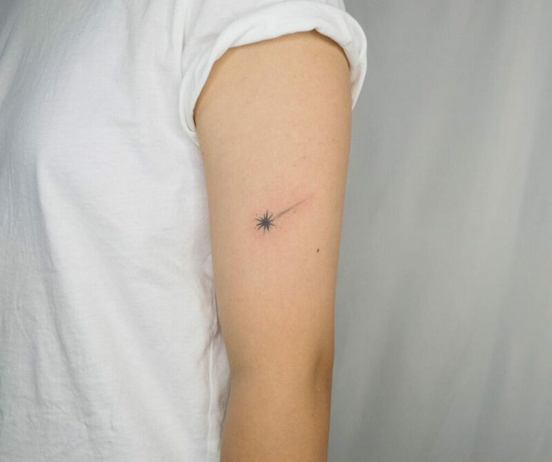 23 shooting star tattoos that are truly spectacular