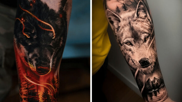 23 tatuaggi di lupi per uomini e la loro forte devozione.