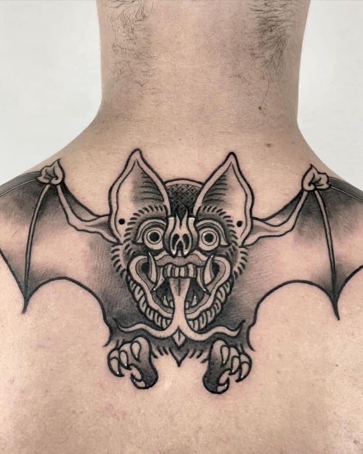 Traditional bat tattoo ideas