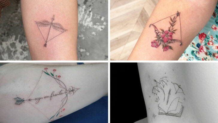 24 idee di tatuaggi con arco e freccia per liberarsi da tensioni e conflitti.