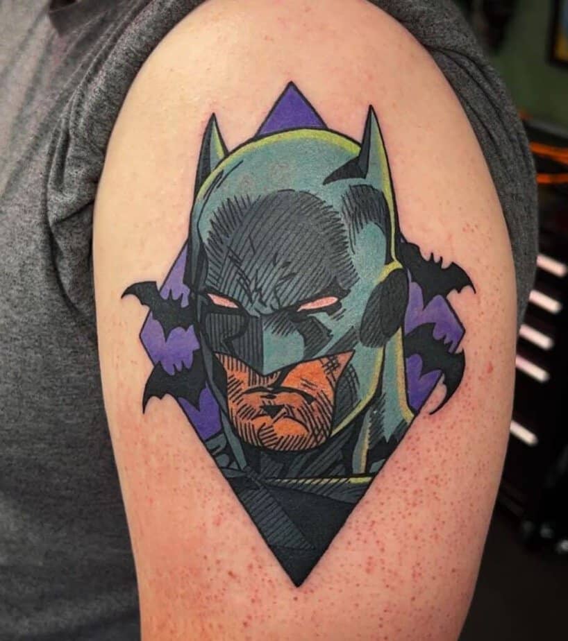 Full-color Batman tattoo ideas