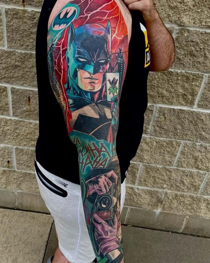 Idee per tatuaggi di Batman a colori