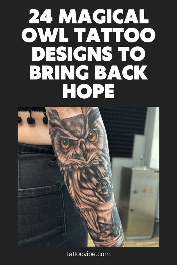 24 magici disegni di tatuaggi di gufi per riportare la speranza