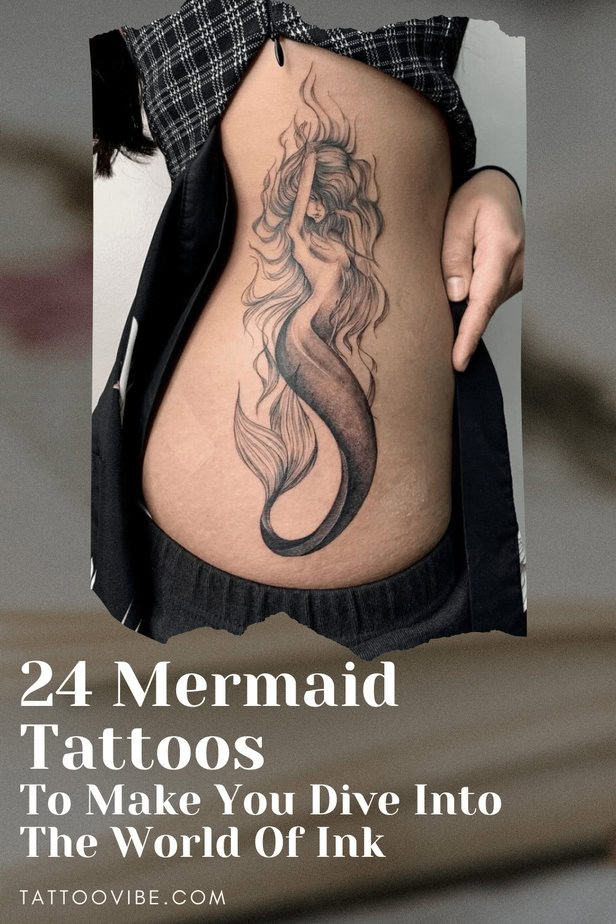 24 tatuaggi di sirene che vi faranno tuffare nel mondo dell'inchiostro