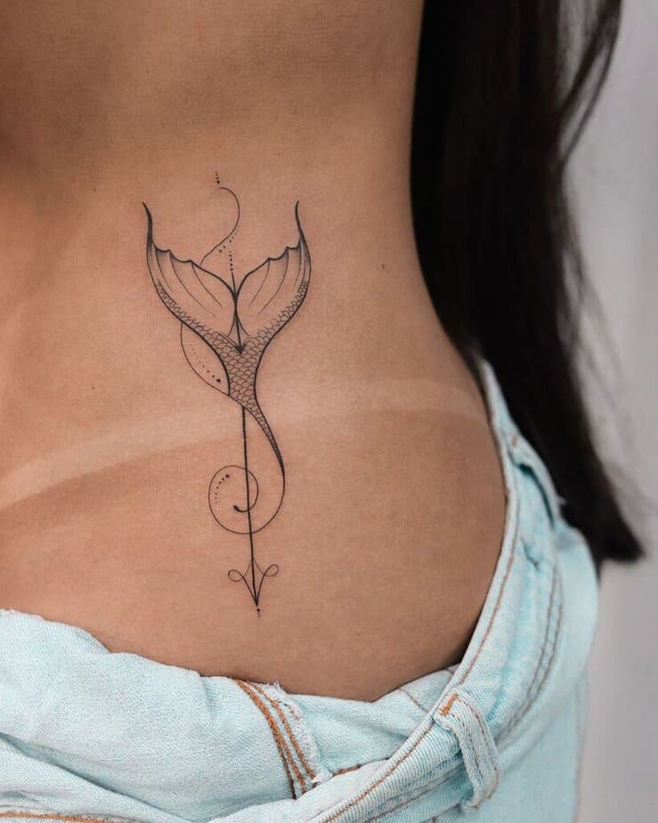 20. A mermaid tail tattoo 