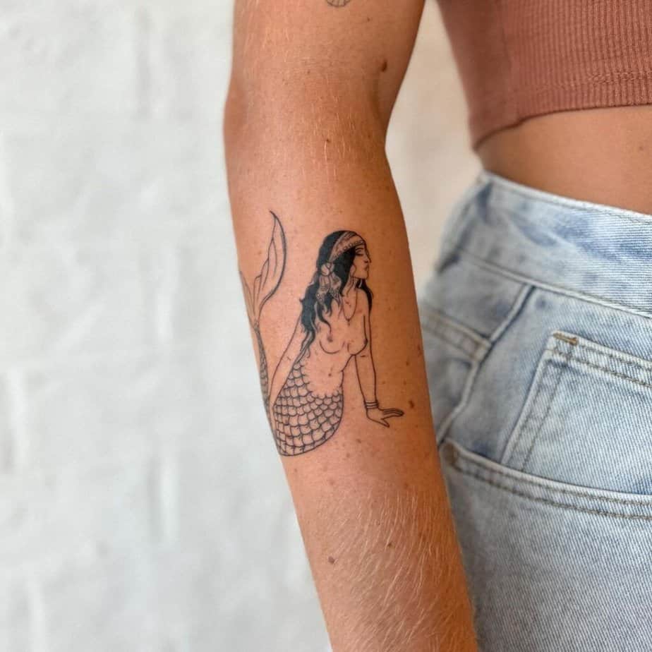 6. Tatuaggio di una sirena gitana 