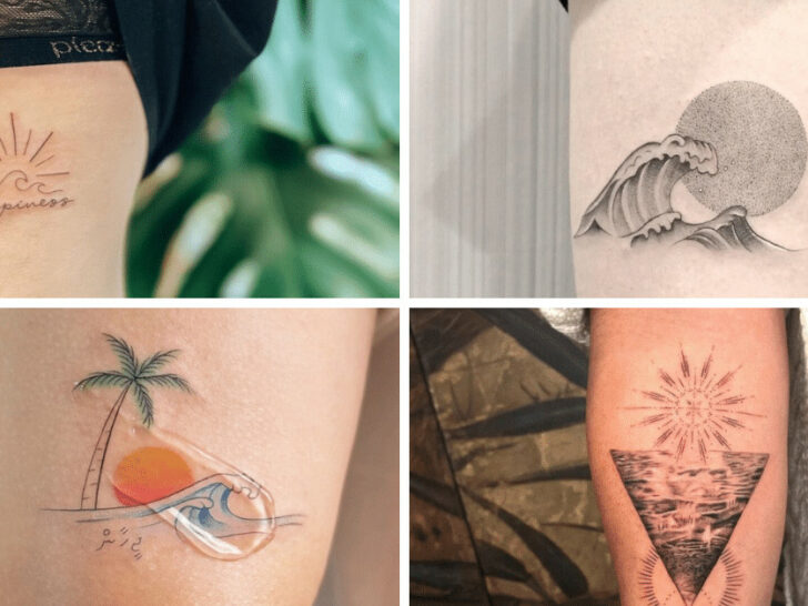 24 Wave And Sun Tattoo Ideas And The Meaning Behind Them