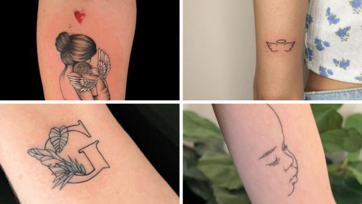 24 tatuaggi commemorativi per bambini: Modi emotivi per segnare la perdita