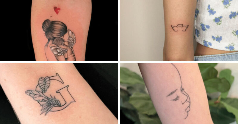 24 baby memorial tattoos emotional ways to mark your loss