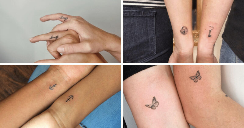 24 bold best friend tattoos to match with your ride or die