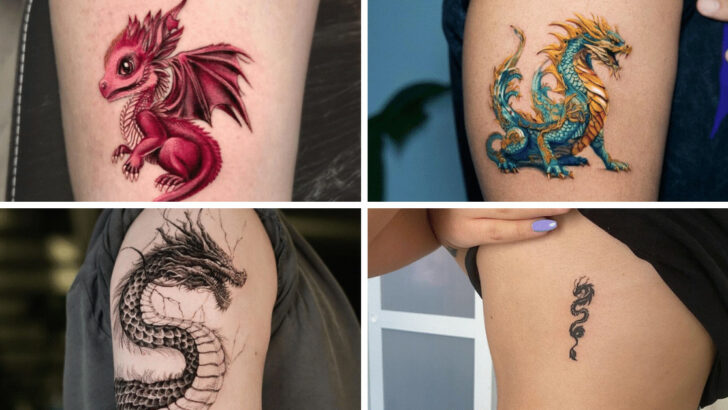 24 idee di tatuaggio del drago per liberare il potere che è in voi.
