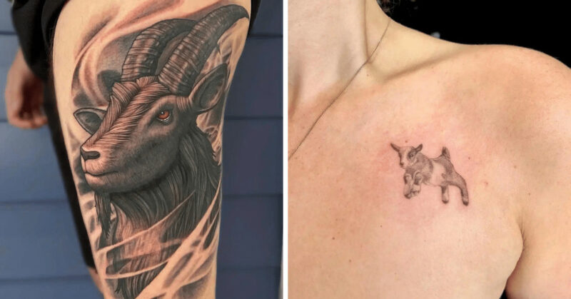 24 goat tattoo ideas for your next trip to the tattoo parlor