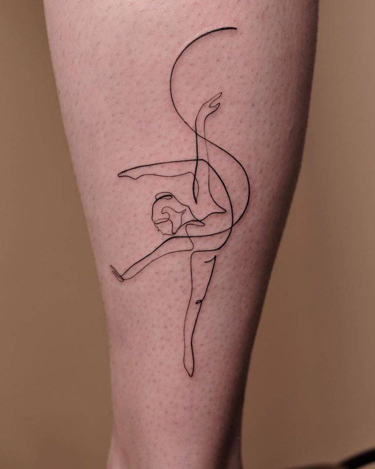 15. A fine-line tattoo
