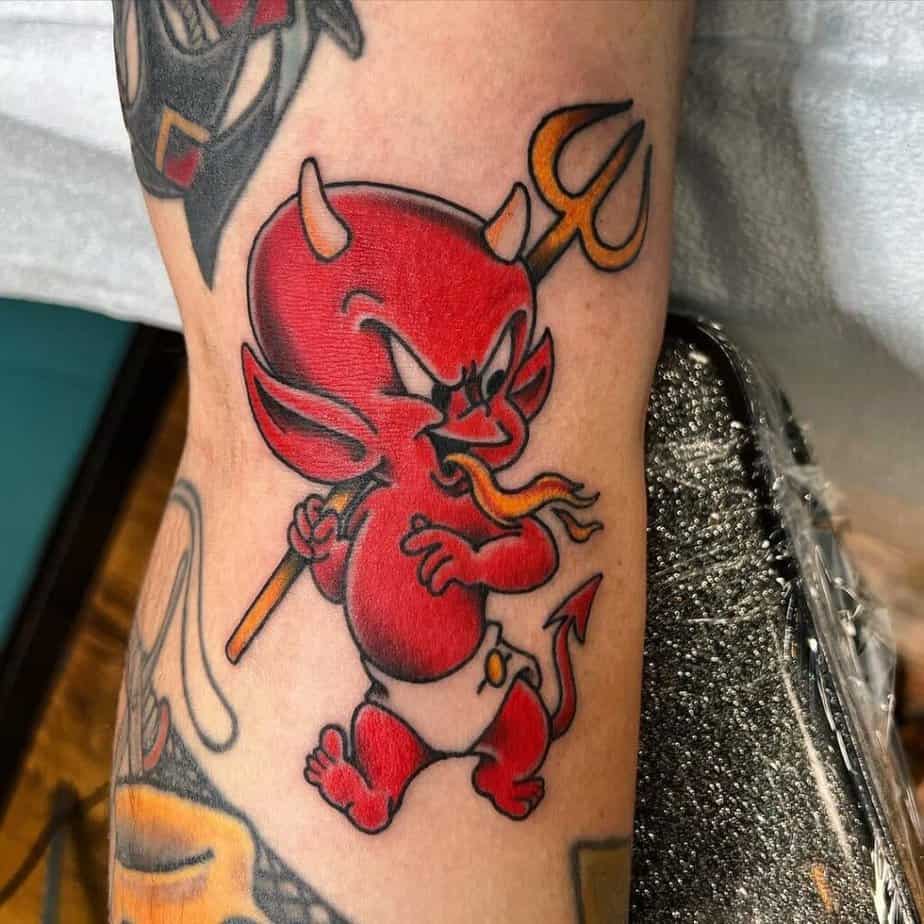 Funny devil tattoo ideas