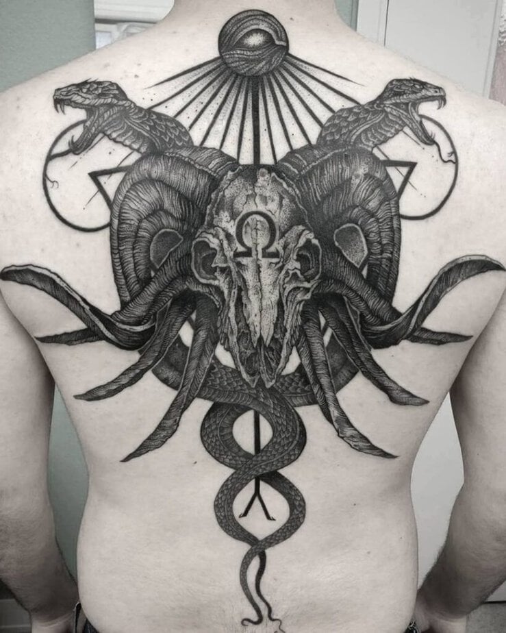 Satan tattoo