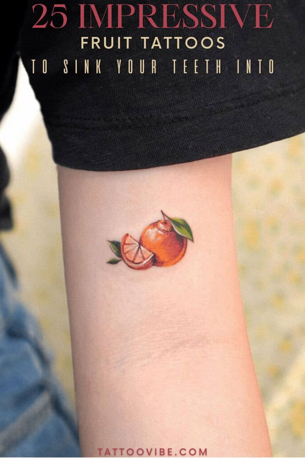 25 Impressive Fruit Tattoos To Sink Your Teeth Into