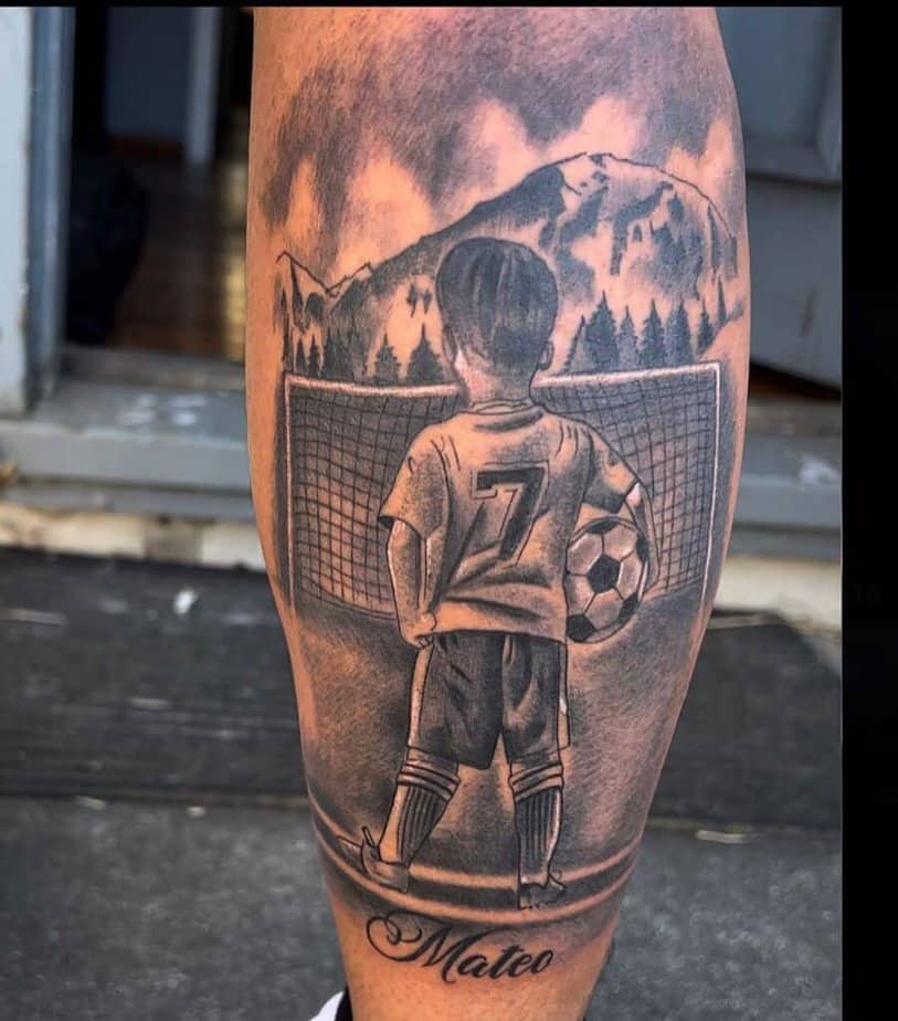 Tatuaggi di calcio dell'infanzia