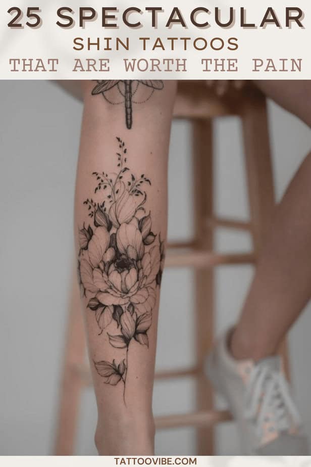25 Spectacular Shin Tattoos That Are Worth The Pain