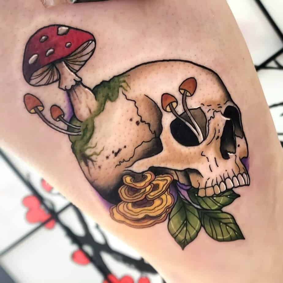 Unique mushroom tattoo ideas