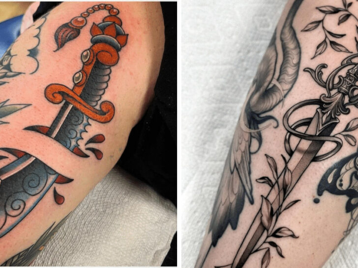 25 Dagger Tattoos That Will Represent Your Virtuous Qualities
