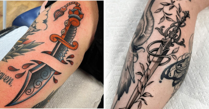 25 dagger tattoos that will represent your virtuous qualities