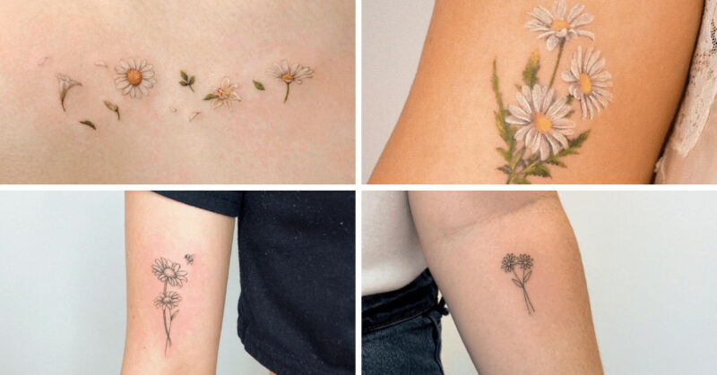 25 delicate daisy tattoo ideas to save for inspiration