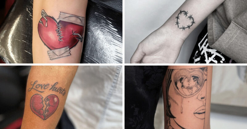 25 heartbreak tattoo ideas to share your feelings