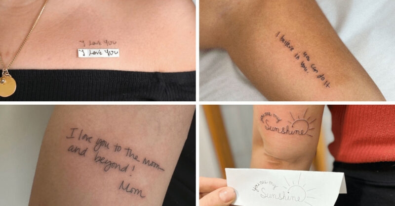 25 hearty handwriting tattoos that will last you a lifetime