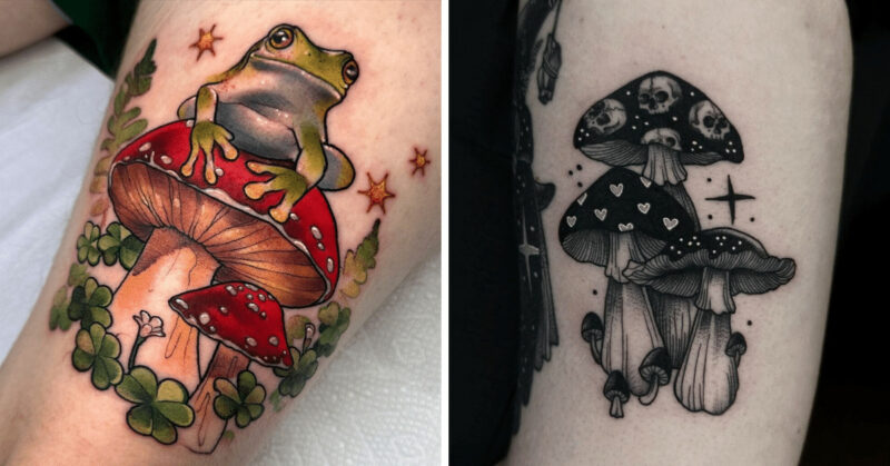 25 whimsical mushroom tattoo ideas to celebrate life