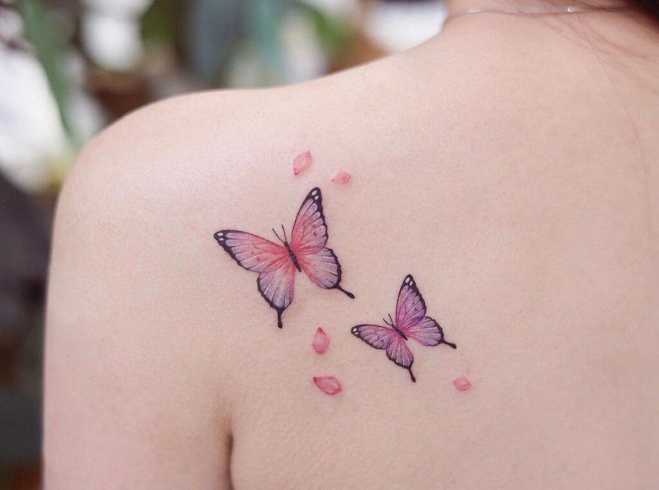 Tatuaggi con più farfalle