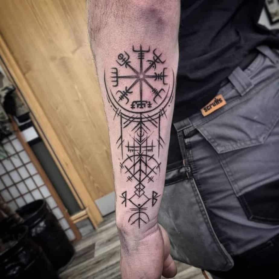 Tribal compass tattoo ideas