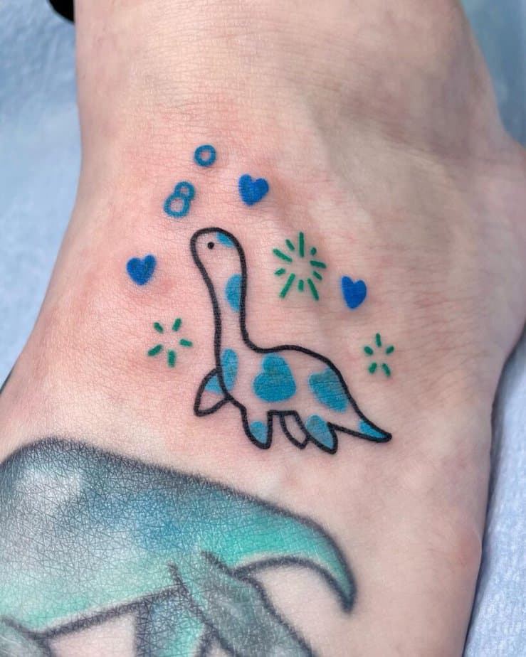 Adorable dinosaur tattoos