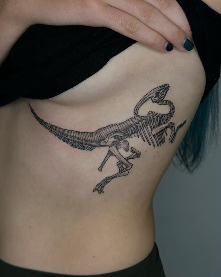 Skeleton dinosaur tattoos