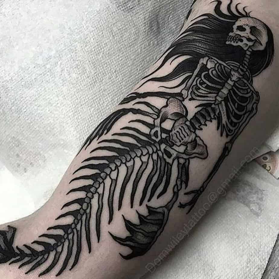 Dark mermaid tattoos