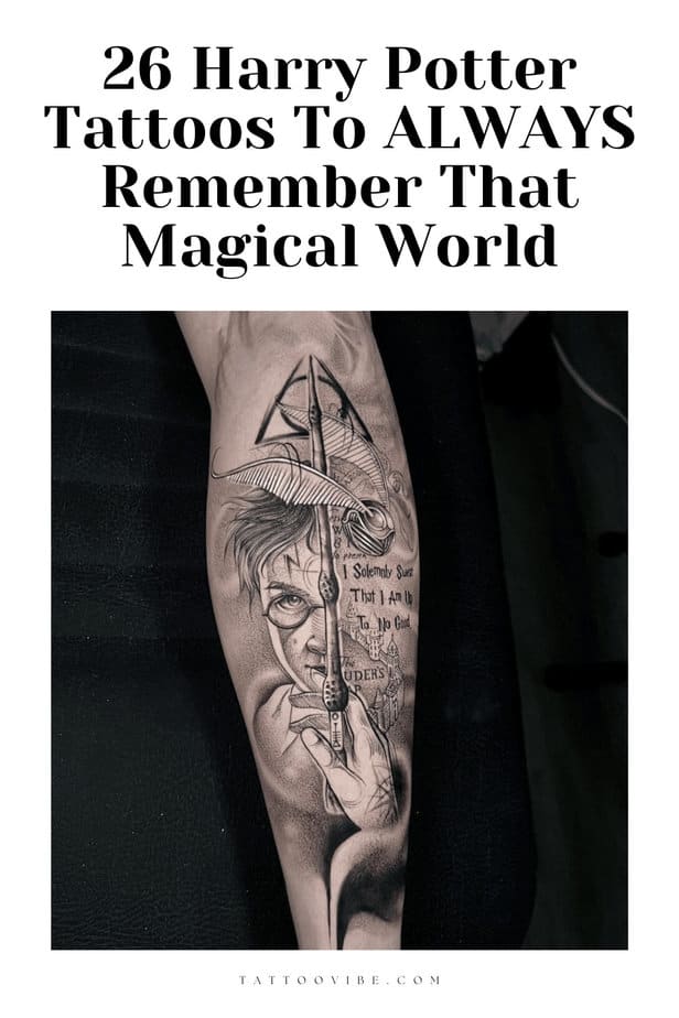 26 tatuaggi di Harry Potter per ricordare per sempre quel mondo magico