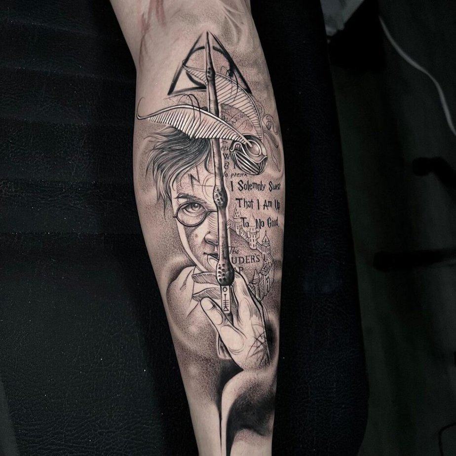 Interesting and unique Harry Potter tattoos