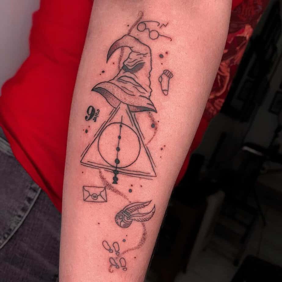 Small and cute Harry Potter tattoos
