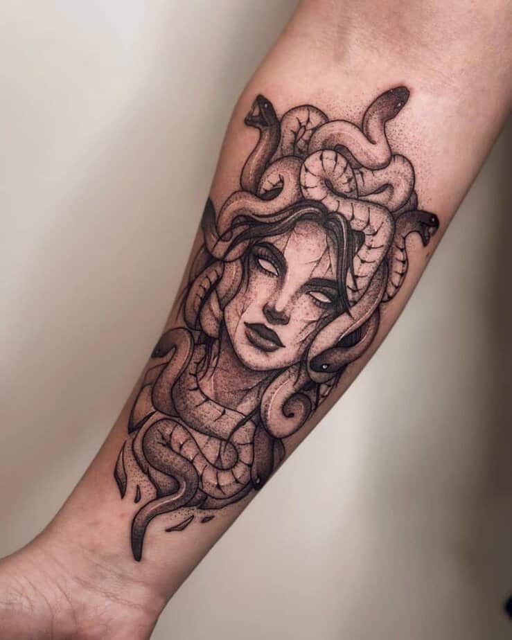 Grande tatuaggio Medusa