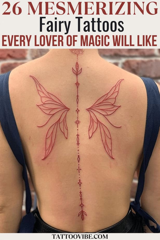 26 Mesmerizzanti tatuaggi di fate che piaceranno a tutti gli amanti della magia