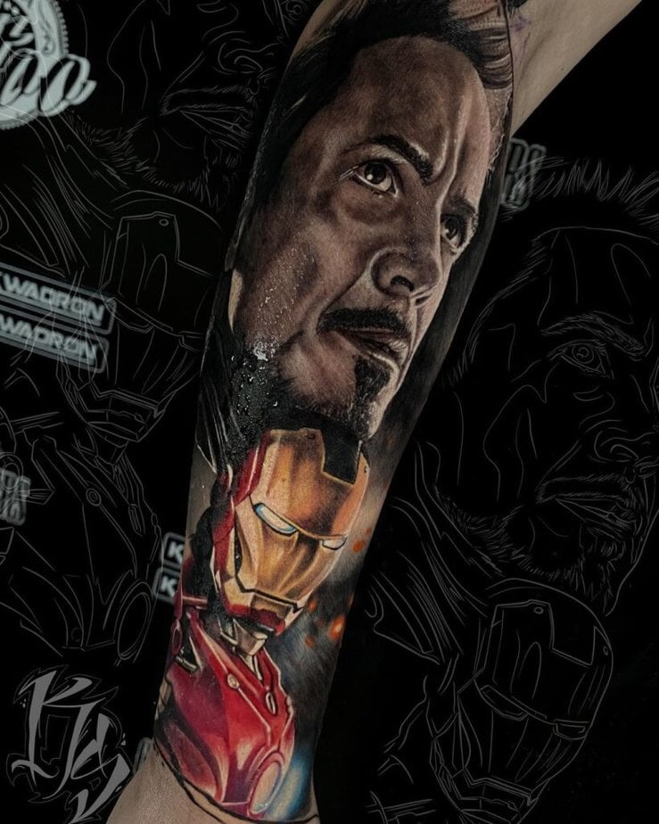 Iron Man Avenger tattoo
