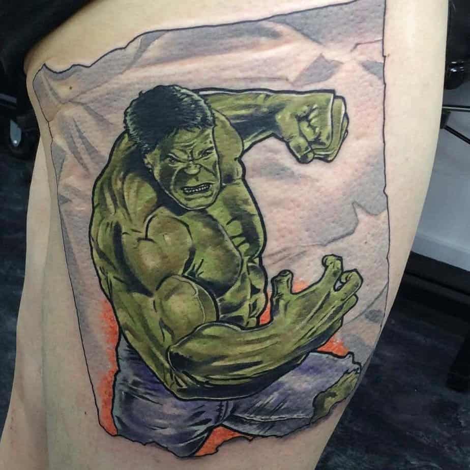 The Great Hulk Avenger tattoo