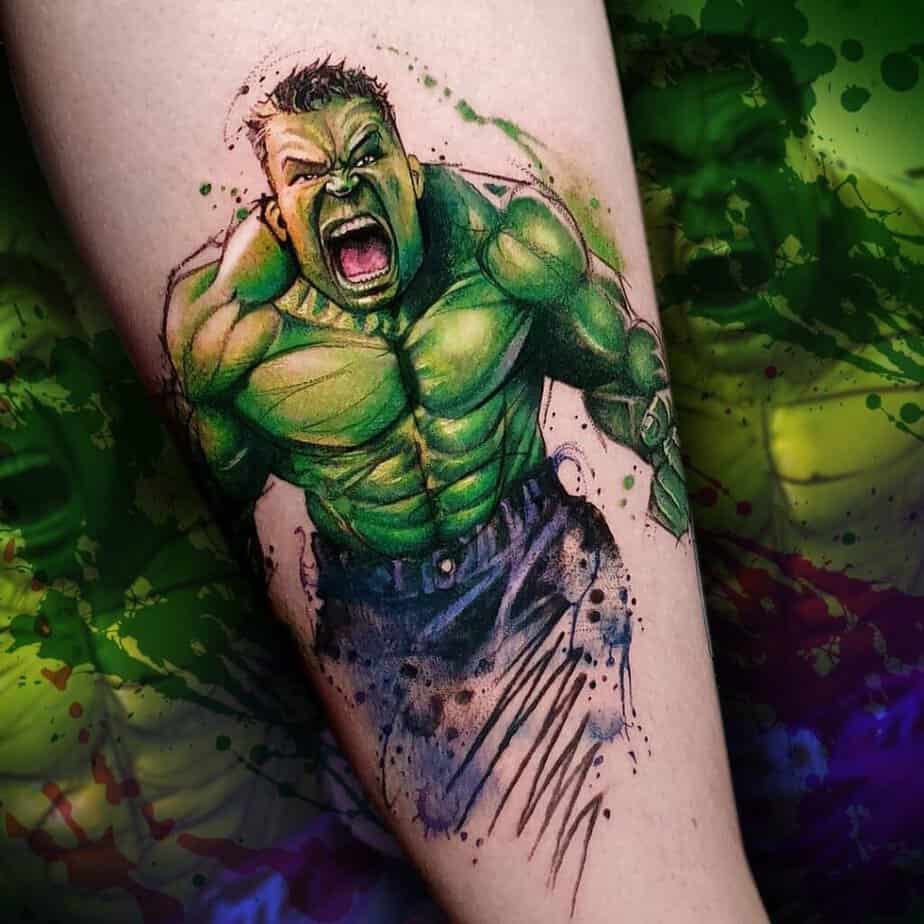 The Great Hulk Avenger tattoo