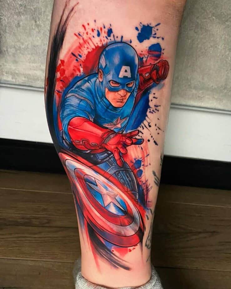 Captain America Avenger tattoo