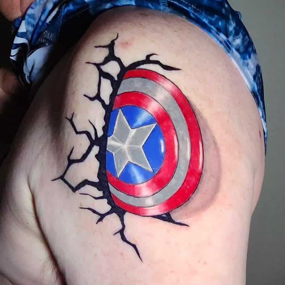 Tatuaggio Captain America Avenger